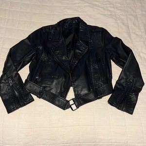 Blank NYC Studded Vegan Leather Jacket